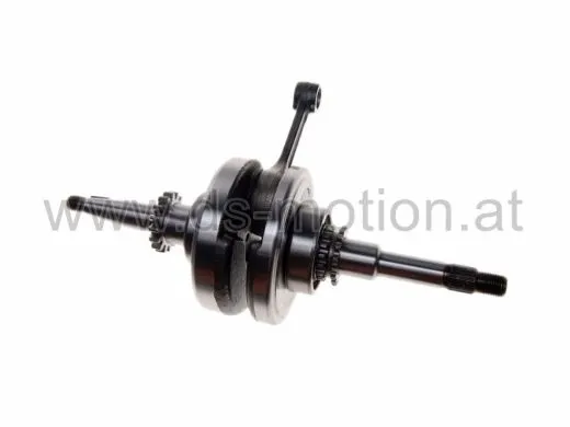 Kurbelwelle GY6 Motoren, für Ölpumpe mit 16 Zähnen, GY6 4T, 139 QMB/QMA, Baotian, Benzhou, Explorer, Kymco Agility, Filly, Like, People, Sento, Super 8, Vitality, Peugeot Tweet, V-Clic, Rieju Paseo, Toreo, Pacific, Sachs 49, Sym Fiddle -2008