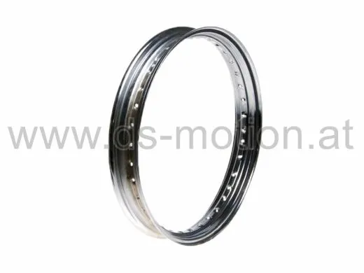 Felge 18x2,15, Stahl silber, 36 Speichen, Enduro hinten