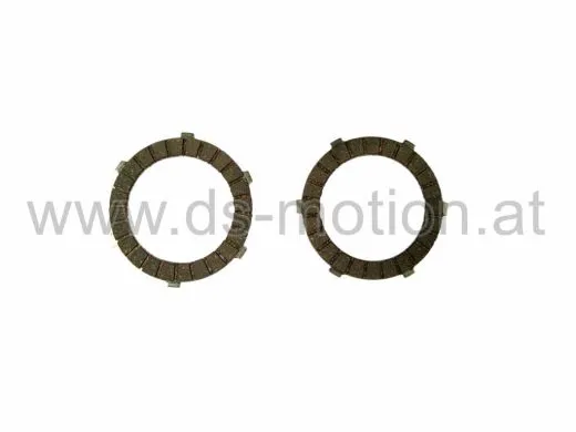 Kupplungsbelagsatz (2 Stück) Puch DS, Maxi, MS, MV 2, 3 und 4 Gang Motoren