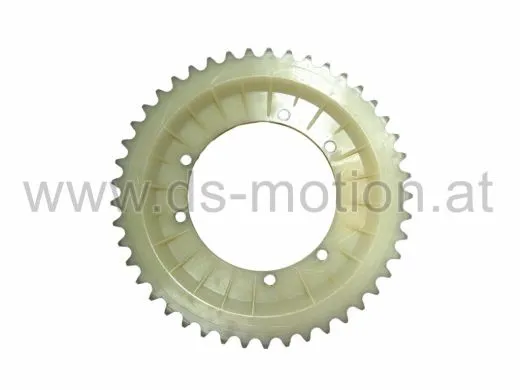 Kettenrad 45 Zähne, 6 Loch, 94 mm innen, Kunststoff, Puch Maxi