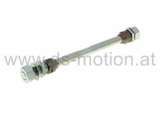 Achse Vorderrad Ø 11 mm, Puch Maxi, Speichenfelge, komplett