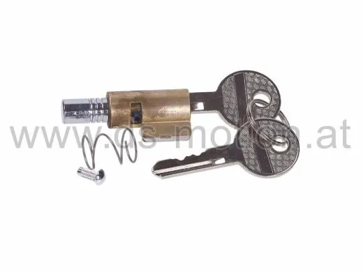 Schloßeinsatz mit 2 Schlüsseln, 8 mm Ausführung, Puch DS, Maxi, MC, Monza, MS, MV, VZ