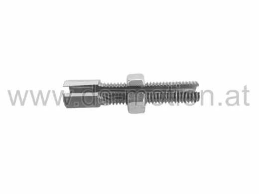 Einstellschraube geschlitzt M7, L 45 mm, Loch 7,1 mm
