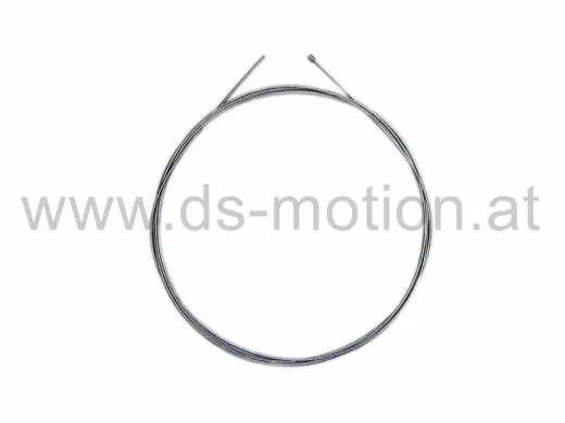 Gasseil Ø 1,25 mm, L 2000 mm, Zylindernippel 3x3 mm