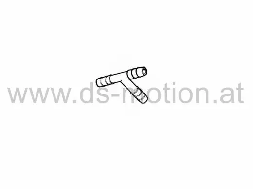 Benzinschlauchverbinder, -abzweiger, T, Ø = 6 mm