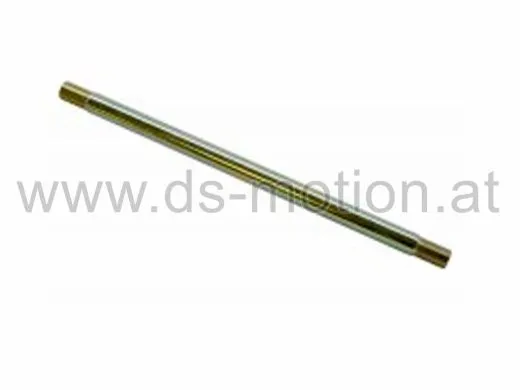 Achse Hinterrad Ø 15 mm, Länge=285 mm, Gewinde M14x1,5 mm, Derbi Senda DRD Racing 2004-, Pro 2004-, Rieju RR -2005, Spike -2005