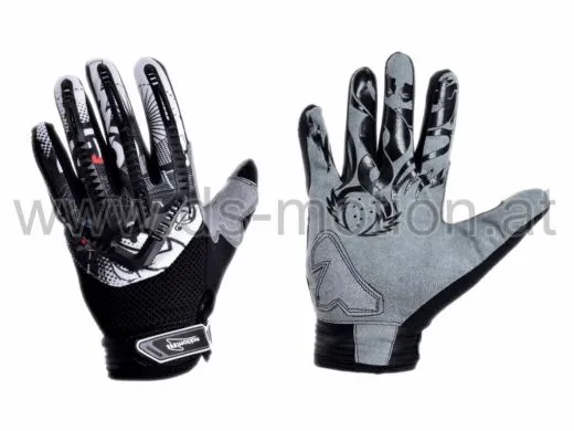 Handschuhe schwarz weiß, Größe S