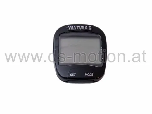 Computer Ventura, 10 Funktionen, schwarz, wassergeschützt, inkl. Batterie, Raddurchmesser einstellbar