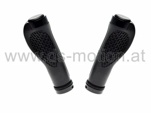 Griffe 130 mm, DS Racing, schwarz, ergonomisch geformt, Klemmung, per Paar