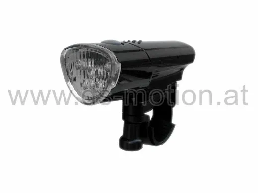 Scheinwerfer, 5 LED, Batteriebetrieb, mit Halter, abnehmbar, schwarz