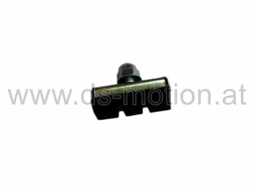 Bremsschuh mit Hutmutter, 40 mm, für Stahl- und Alufelgen, per Stück
