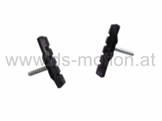 Bremsschuhe für Cantilever Bremse, 70 mm, asymmetrisch, mit Bolzen ohne Gewinde, per Paar