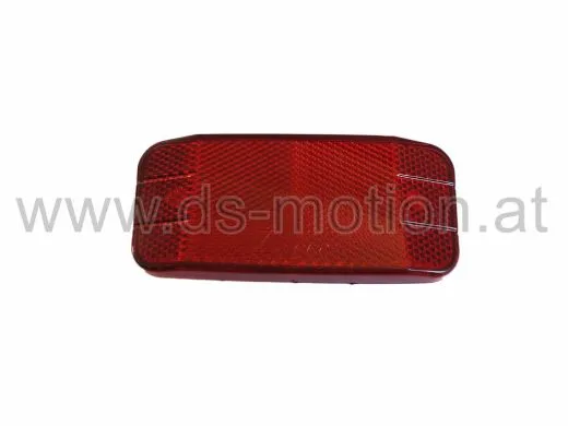 Strahler Z rot, rechteckig, für Gepäckträger, mit Schrauben, E- und K-Prüfnummer