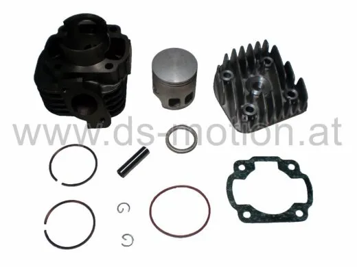 Zylinder Minarelli Motor 70 ccm, AC, DS Racing, liegender Zylinder mit Kopf, KB 10 mm, Aprilia, Benelli, Beta, Malaguti, MBK, Yamaha, CPI Motor Euro 1: Adly, Aeon, Baotioan 2T, CPI, Dinli, E-Ton, Explorer, Generic, Kreidler, Rex, Rieju, Sachs, Tauris