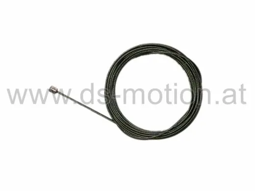 Schaltseil lose, 2200 mm, 1,2 mm, Feinschliffdrähte, 19 adrig, Nippel 4x4 mm