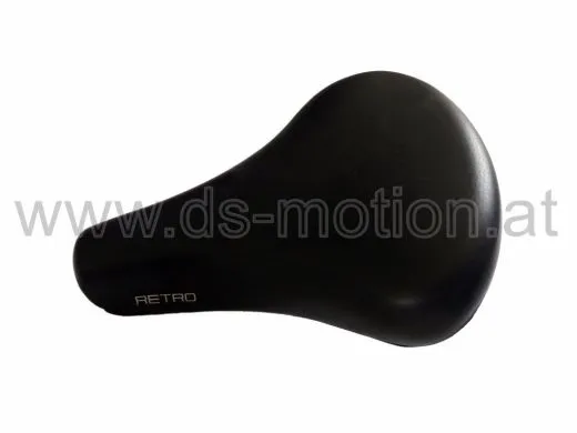 Sattel Touren, City, Retro, schwarz , ideal für 90° Relaxsitzposition, Unisexversion