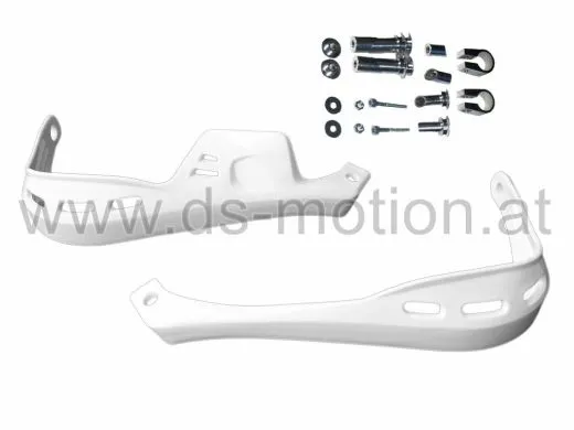 Handprotektoren weiß für Lenker 22 mm