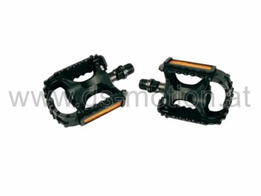 Pedal MTB, BMX, schwarz mit Strahler, Kinder, Gewinde 9/16, per Paar