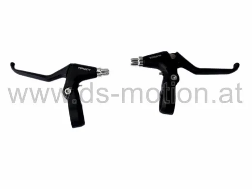 Hebelset schwarz, Aluminium für V-Bremse