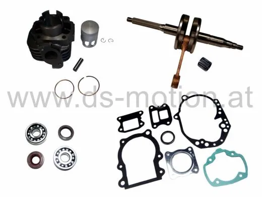 Motorreparatursatz Minarelli Motor 50ccm, AC, liegender Zylinder, KB 10 mm, Adly, Aeon, Aprilia, Benelli, Beta, CPI Motor Euro 1, Hercules, Malaguti, MBK, Rex, Rieju, Sachs, Yamaha