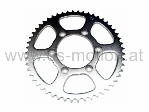 Kettenrad 52 Zähne, 6 Loch, 80 mm innen, Rieju Drac, Rieju RR 1998-2006, Spike 1998-2006