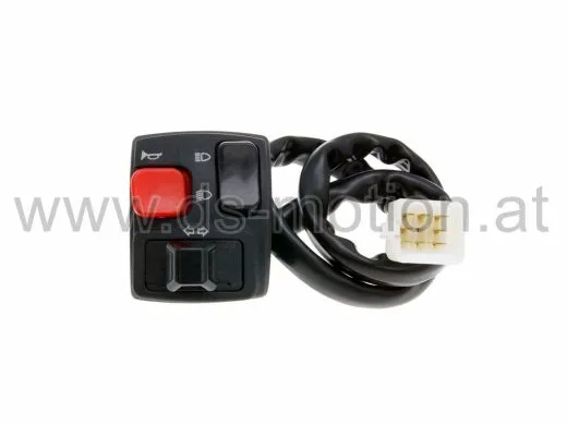 Schalteinheit links ohne Hebelbefestigung, Licht, Blinker, Hupe, Aprilia RX, SX 2006-, Derbi Senda R, SM 2006-, Gilera RCR, SMT 2006-
