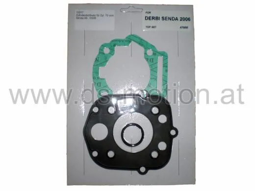 Zylinderdichtsatz für Zylinder 70 ccm, Derbi Senda 2006-, Motor D50B, Aprilia RS 2006-, RX, SX 2006-, RS4, Derbi GPR 2006-, Gilera RCR 2006-, SMT 2006-