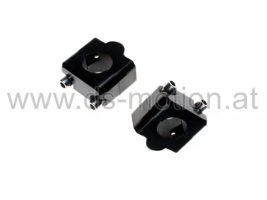 Lenkerumbaukit 22 auf 28,6 mm schwarz, Aluminium, universal
