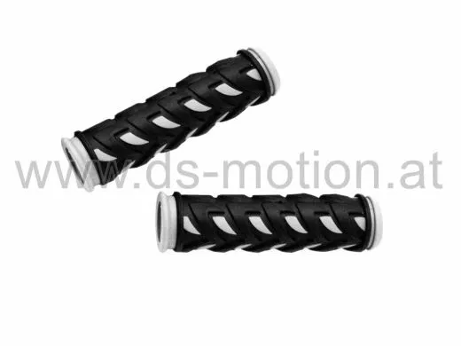 Griffe 125 mm, MTB schwarz/grau, Gel, D2 - Zweikomponentenmischung, per Paar