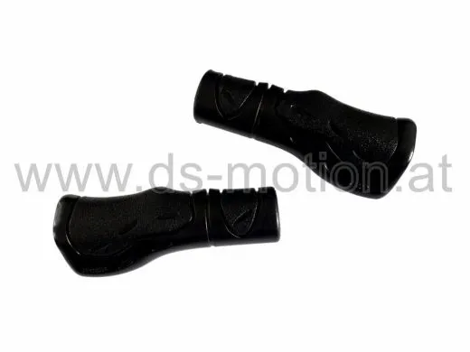 Griffe 120 mm, schwarz, Progrip, ergonomisch geformt, geschlossene Enden, per Paar