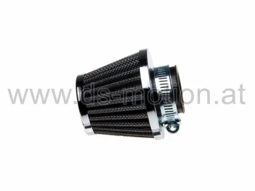 Luftfilter Racing High Performance Ø = 42 mm, chrom, gerade