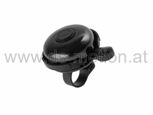 Glocke, Aluminium, schwarz, 53 mm, Befestigung durch Schelle mit Schraube