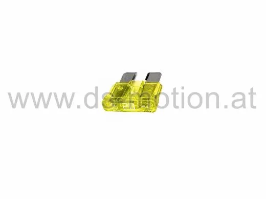 Flachstecksicherung, 19 mm, 20 A, gelb