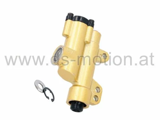 Bremspumpe hinten mit integriertem Ausgleichsbehälter, K-Sport Fivty, Malaguti XSM, XTM, Motorhispania Furia, MH 10, RYZ, Peugeot XPS, XR6, Rieju MRT, MRX, RR, RRX, SMX, Spike, Tango, Yamaha DT