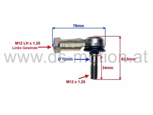 Spurstangenkopf links
