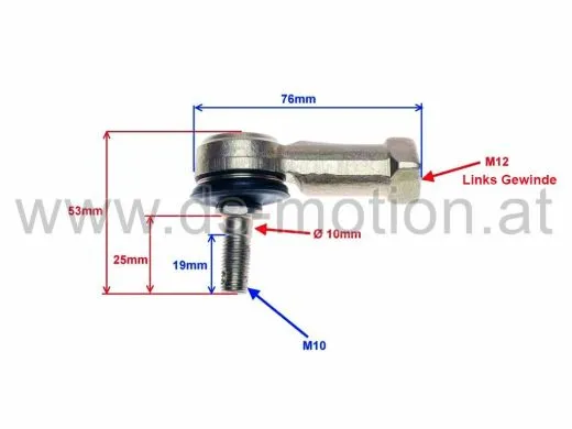 Spurstangenkopf links