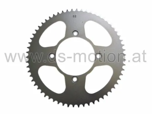 Kettenrad 62 Zähne, 4 Loch, 100 mm innen, Beta RR 50 Enduro, RR 50 Motard