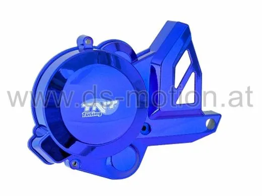 Motorabdeckung zündungsseitig blau, Piaggio Motor D50B Euro 3, Aprilia, Derbi, Gilera, -2017
