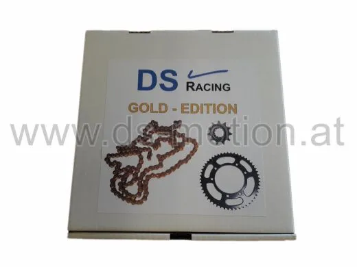 Antriebssatz 11/52, GOLD-EDITION, K-Sport Fivty 50 R, Malaguti XSM, XTM, Motorhispania Furia, RYZ, Peugeot XPS, Rieju MRT, MRX, RRX, SMX, Tango