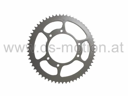 Kettenrad 60 Zähne, 6 Loch, 105 mm innen, Aprilia RX 2006-, SX 2006-2010, Derbi Senda R, SM 2000-, R X-Treme -2010, Gilera RCR, SMT -2010, Malaguti XSM, XTM, MBK X-Lim., MH Furia, RYZ, Peugeot XPS, XP6, Rieju MRT, MRX, SMX, Tango, RS3, Yamaha DT
