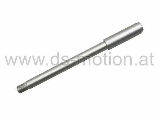 Achse Vorderrad Ø 15 mm, Länge=230 mm, Gewinde M14x1,5 mm, Aprilia SX 2018-, Derbi Senda R, SM 2011-, Gilera RCR, SMT 2011-