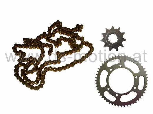 Antriebssatz 11/62, GOLD-EDITION, Malaguti XSM, XTM, MBK X-Lim., MH Furia, RYZ, Peugeot XPS, XP6, Rieju MRT, MRX, SMX, Tango, RS3, Yamaha DT