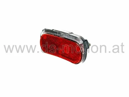 Rücklicht LED für E-Bike, modernes Design, mit integriertem Z-Reflektor, Gepäckträgermontage, K-Prüfzeichen