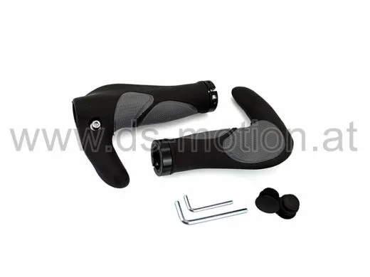 Ergo Schraubgriffe mit Barends, schwarz/grau, 140 mm