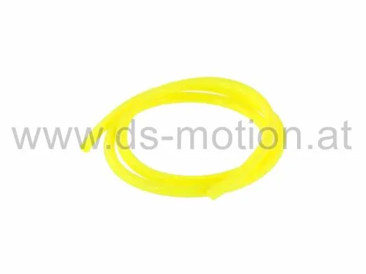 Benzinschlauch neon gelb, Innendurchmesser = 5 mm, Länge = 1 m