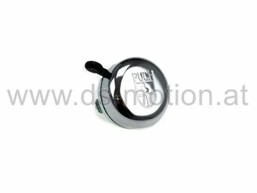 Glocke, Stahl, chrom, universal mit Puch Logo