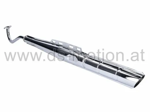 Auspuff chrom, 22 mm Puch Maxi