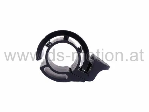 Fahrradklingel DS Racing Aeroring, schwarz, Aluminium, 22,2 mm