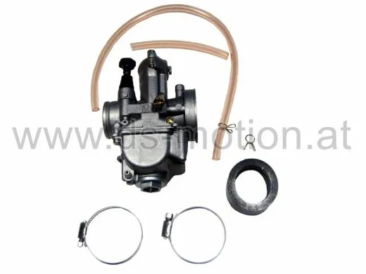 Vergaser 28 mm, Flachschieber für Fahrzeuge v. 70 ccm bis 300 ccm, Motor: 2T und 4T