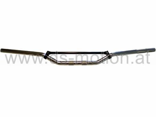 Lenker silber, Alu, 22 mm, Enduro, SM, DS Racing, Rändelung innen 40 mm, außen 90 mm